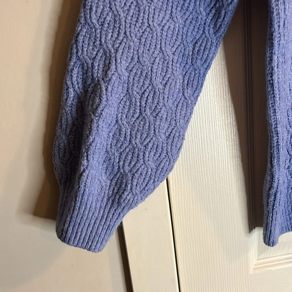 Reitmans Signature chunky v-neck sweater women’s XXL dusty blue knit dusty blue - Picture 3 of 10